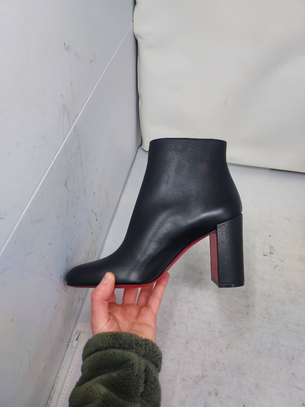 Christian Louboutin Black Ziptotal Black Ankle Boot - Picture 8 of 12
